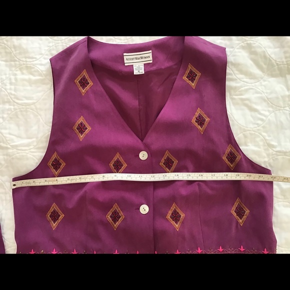 August Max Woman Vest & Split Culottes Skirt Size 16 &. 18 - Picture 6 of 10